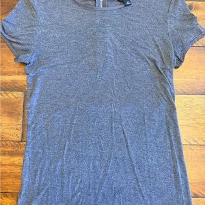 Ann Taylor Charcoal Short Sleeve Tee Rayon/Spandex blend